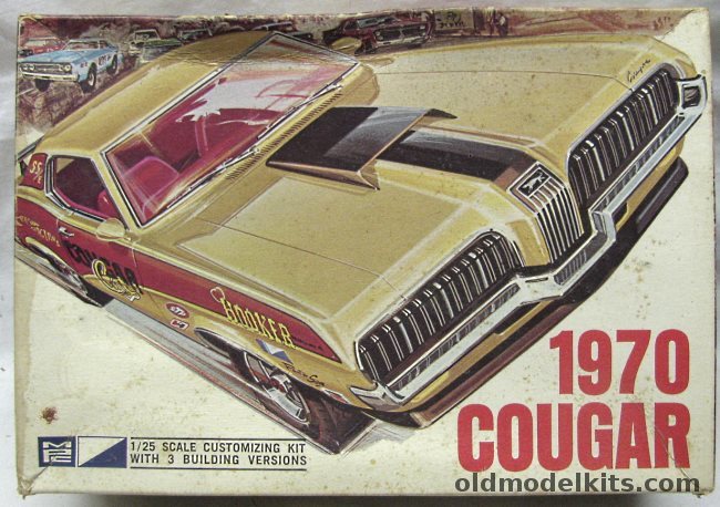 MPC 1/25 1970 Mercury Cougar - Stock / Street Custom / Drag, 2270-200 plastic model kit